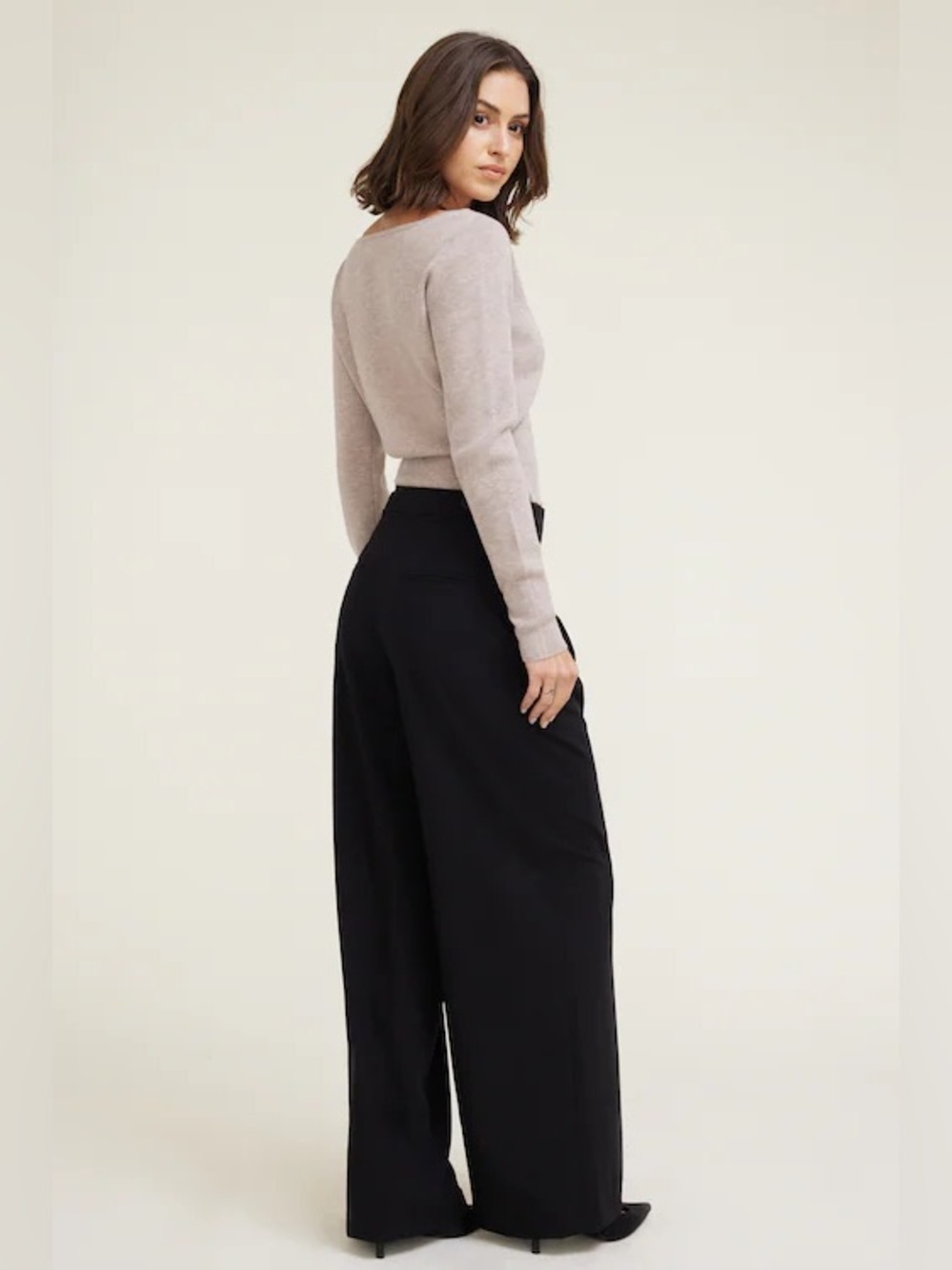 NWT Dynamite Wide-Leg Dressy Trousers - Picture 2 of 8